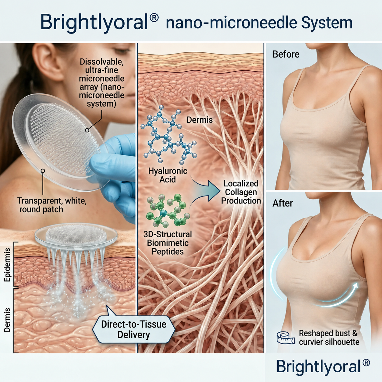 NEYEROS® Targeted Breast Enhancement Advanced Nano Microneedle Patch