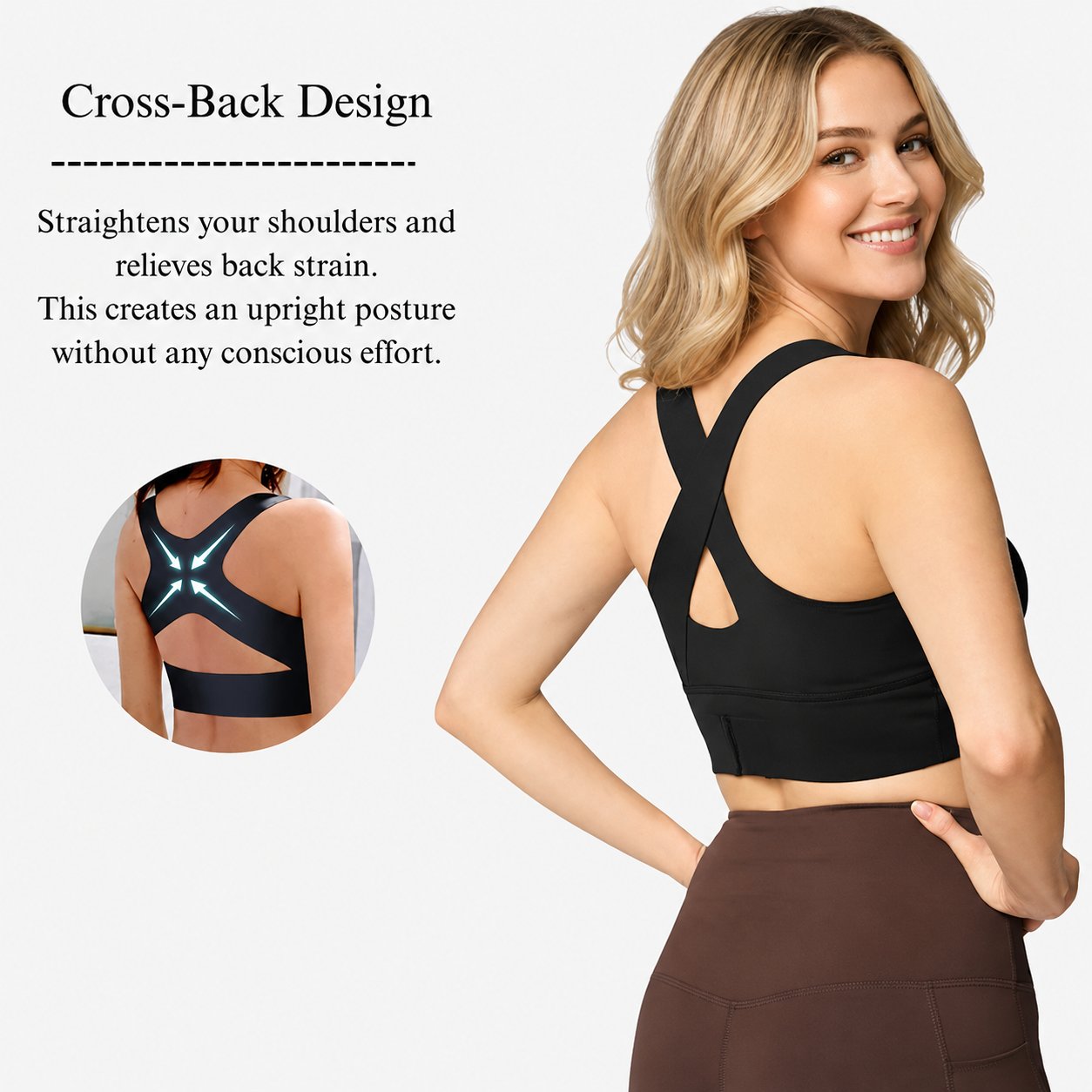 🖤Front Closure Posture Corrector Wireless Support Bra