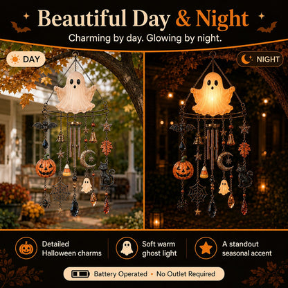 🔥Early Halloween Hot Sale 49% OFF👻 Haunted Glow Ghost Wind Chime